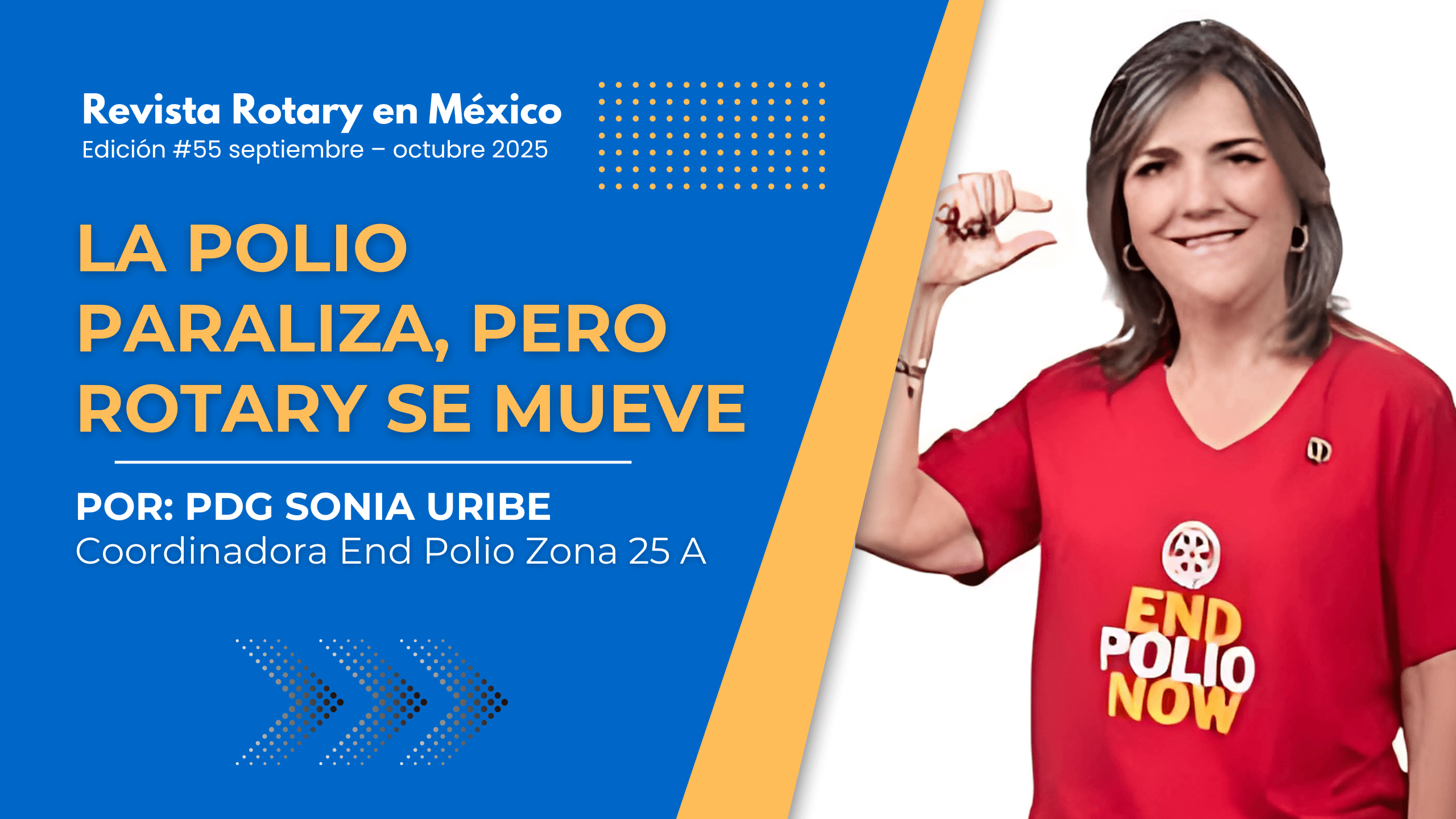 LA POLIO PARALIZA, PERO ROTARY SE MUEVE