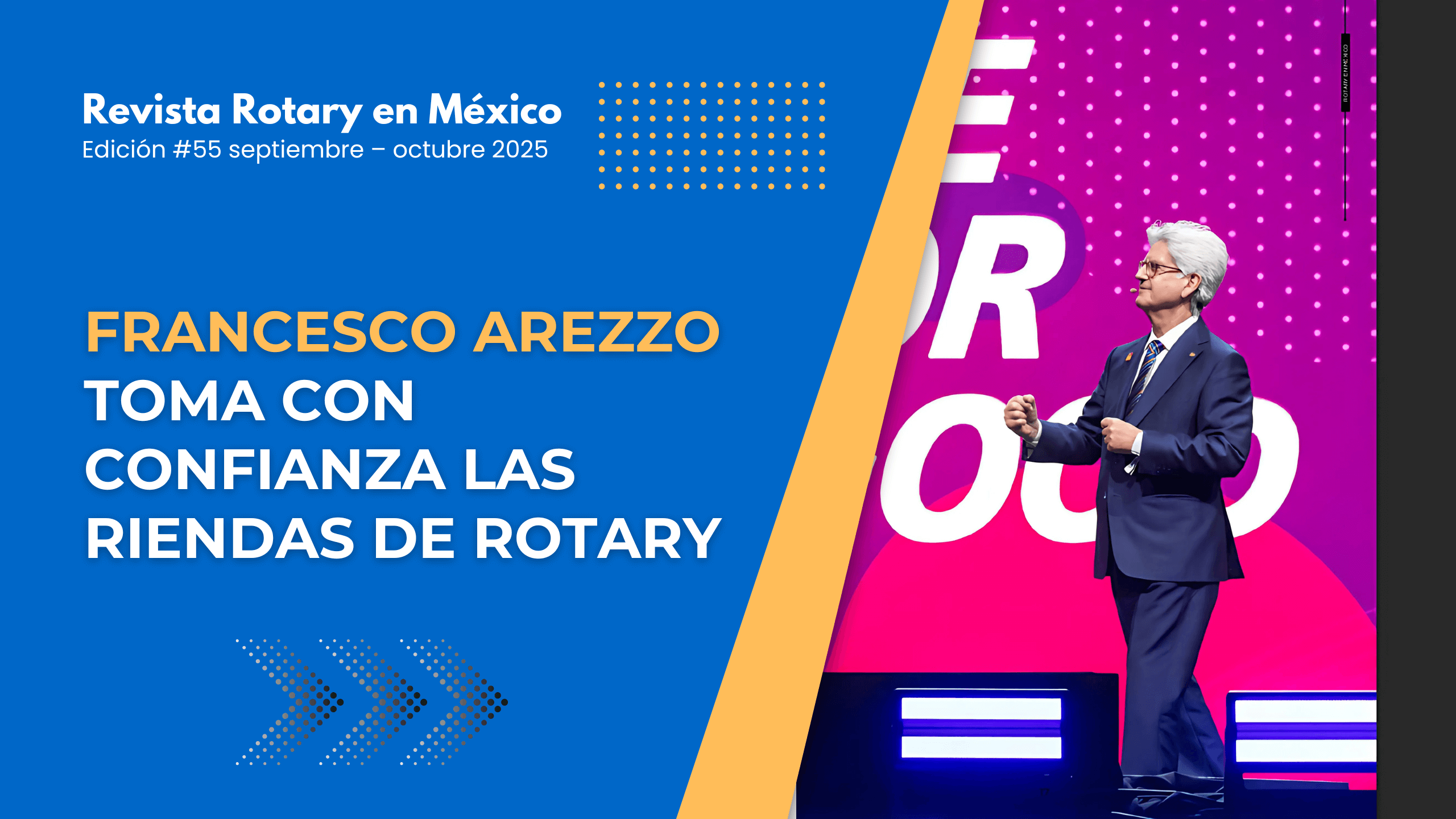 FRANCESCO AREZZO TOMA CON CONFIANZA LAS RIENDAS DE ROTARY